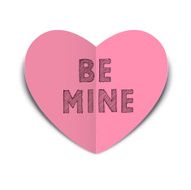 Be Mine Paper Love Heart
