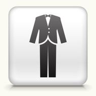 Square Button with Tuxedo