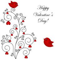 Loving pair of birds N2