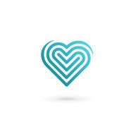 Heart symbol icon design template N9