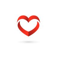 Heart symbol icon design template N11