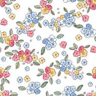 cute little watercolor flowers seamless pattern N2