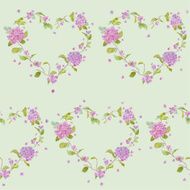Vintage Hydrangea Background - seamless pattern for design print N5