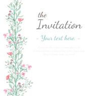 Flower Invitation card N50