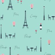 Vector pattern of eiffel tower