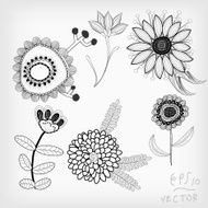 Floral Elements background for design