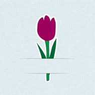 Flower Card Tulip