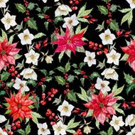 Watercolor christmas pattern N9