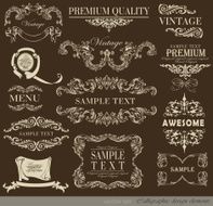 Calligraphic Design Elements N365