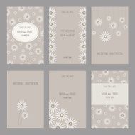 Vector Set of vintage cards templates editable N3