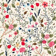 colorful adorable seamless floral pattern N5