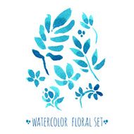 watercolor floral set N16