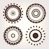 Set of floral vintage frame N6