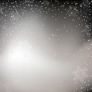 Black and white Christmas background with whirling snow