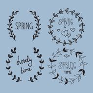 Spring Vector Wreath