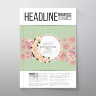 Floral background with place for text and pink flowers over N6