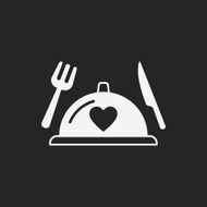valentine&#039;s day meal icon N12