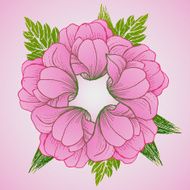 Floral background with daisy in pastel colors N15