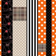 Patchwork design pattern background with decorative elements