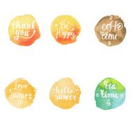 Set of hand drawn text lettering an inspirational saying N6