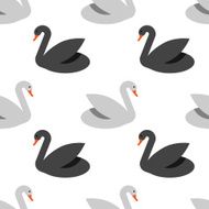 Seamless pattern with swans N3