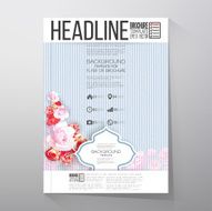 Floral background with place for text and pink flowers over N8
