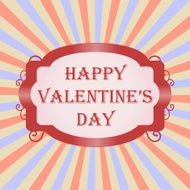 Happy Valentines Day vintage background