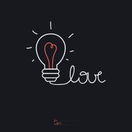 Inspirational romantic quote card All you need is love N2
