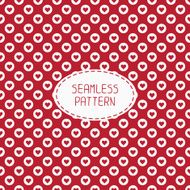 Red romantic wedding seamless pattern with hearts Wrapping paper Background N3