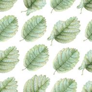 Seamless pattern with beautiful spring leaves N2