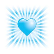Blue heart background