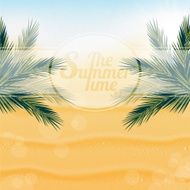 Tropical nature warm Golden sand and the bright sun under N2