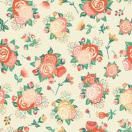 Seamless pattern with roses N95