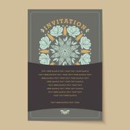Beautiful vintage invitation cards layouts N58