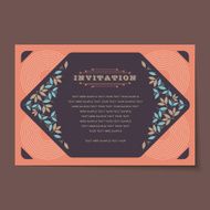 Beautiful vintage invitation cards layouts N59