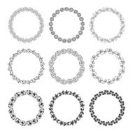 Round laurel wreaths N2