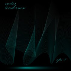 Romantic delicate 3d flowing stripy lines dreamy vector