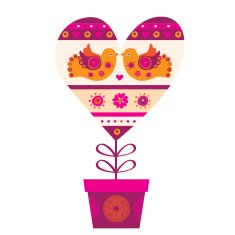 Valentines Day Heart Mothers day Wedding Vector illustration