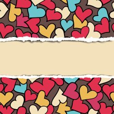 Torn paper pattern