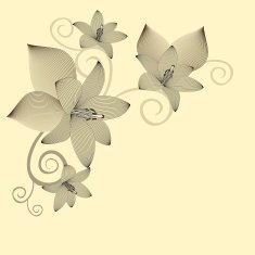 Stylized flower background N2
