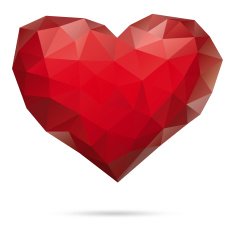 Valentines heart card