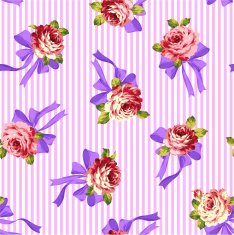 pattern of a rose and ribbon N5