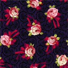 pattern of a rose and ribbon N7