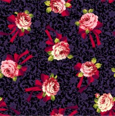 pattern of a rose and ribbon N9