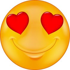 Cartoon Smiley in love N2