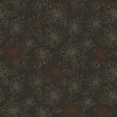 Flowers swirls and leaf pattern N2