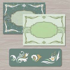 Cards vector template