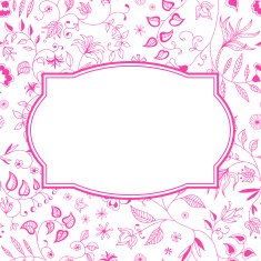 Floral Pattern Pink Background N2