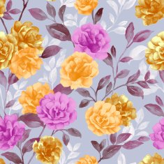 Vivid repeating floral N14