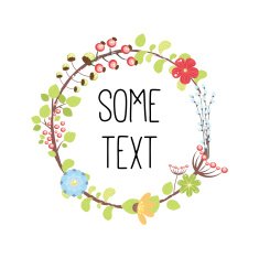 floral frame N157